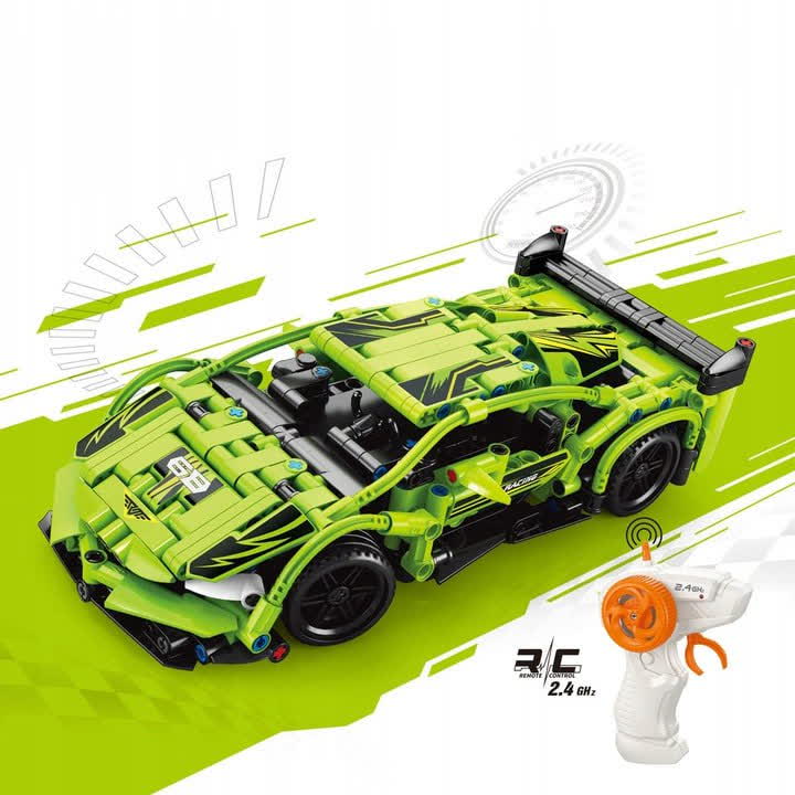 STAVEBNÉ BLOKY ŠPORTOVÉ AUTO 428 EL. VYTVORTE SI VLASTNÉ SUPERAUTO!